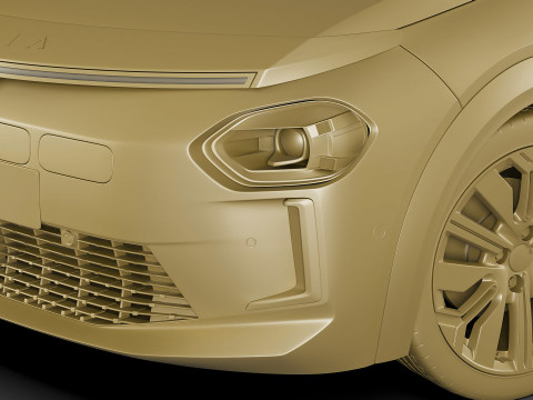 Lancia Ypsilon 2025 3D 모델