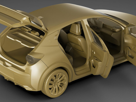 Lancia Ypsilon 2025 3D 모델
