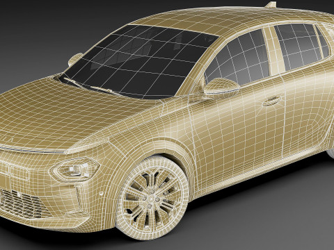 Lancia Ypsilon 2025 3D 모델