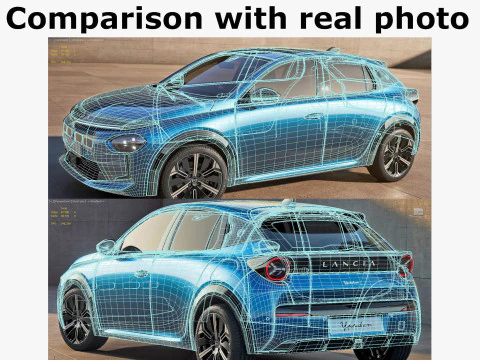 Lancia Ypsilon 2025 3D Model