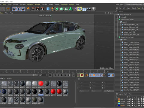 Lancia Ypsilon 2025 3D Model