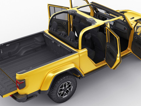Jeep Gladiator 2024 Model 3D