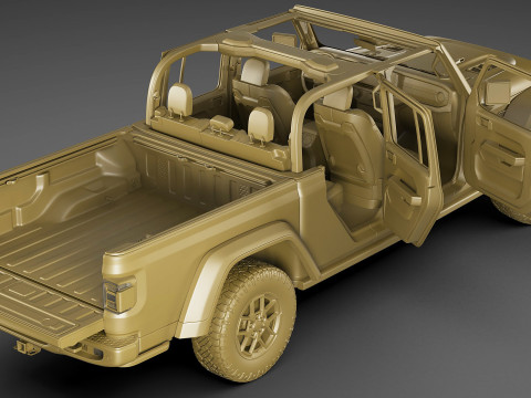 Jeep Gladiator 2024 Model 3D