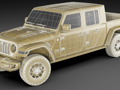 Jeep Gladiator 2024 Model 3D