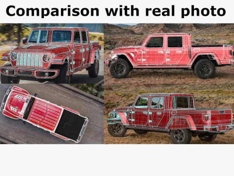 Jeep Gladiator 2024 3D Model