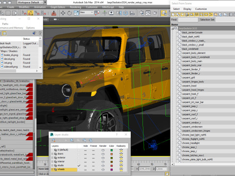 Jeep Gladiator 2024 Model 3D