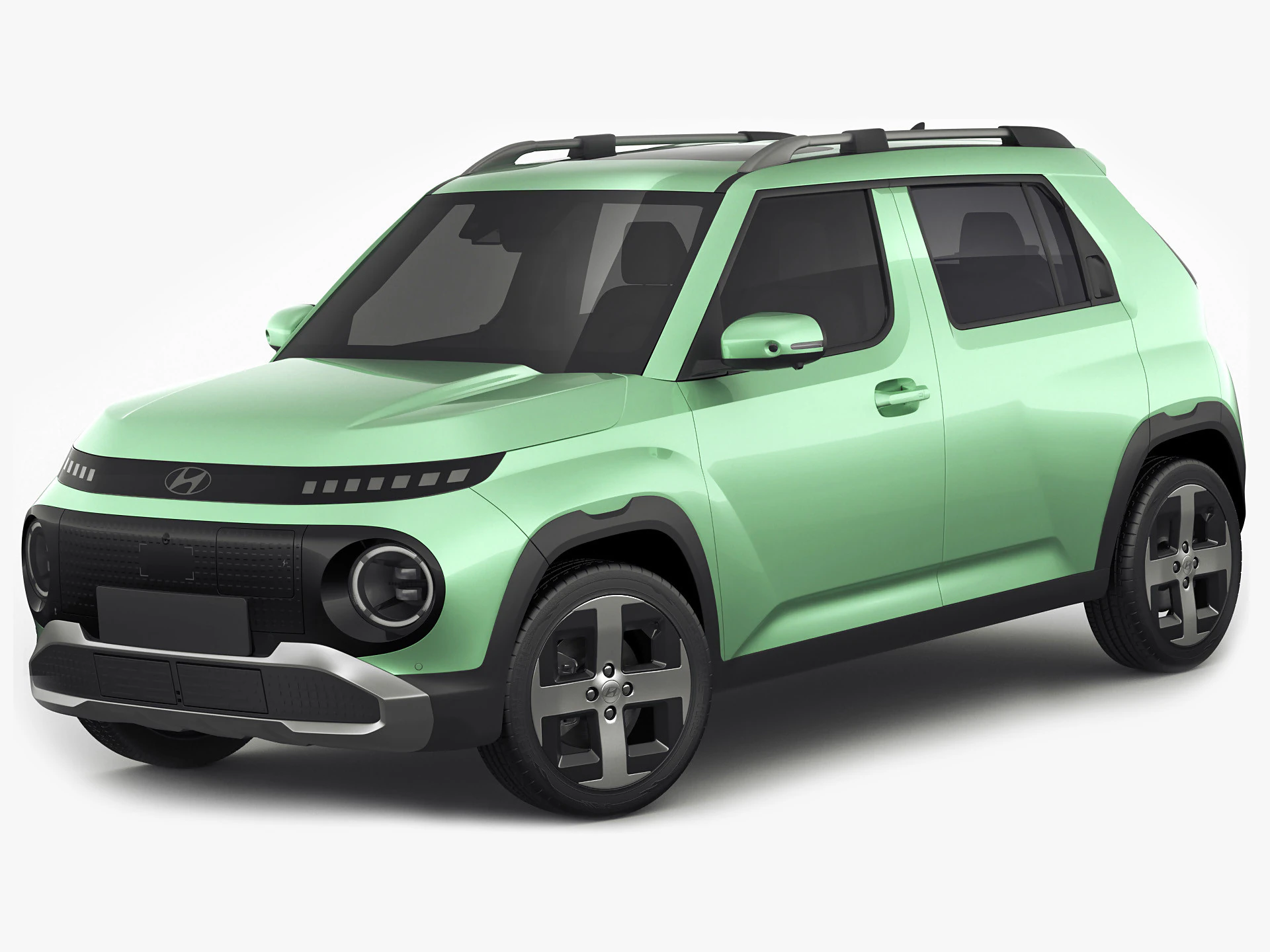 Hyundai Inster 2025 3D Model .c4d .max .obj .3ds .fbx .stl .blend