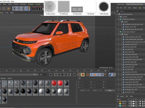 Hyundai Inster 2025 3D मॉडल