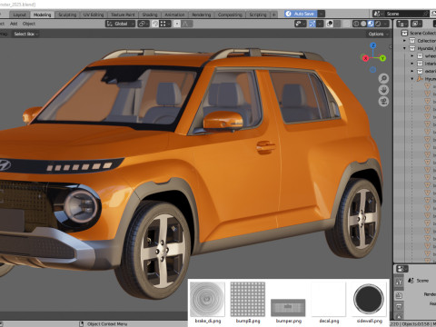 Hyundai Inster 2025 3D मॉडल