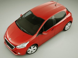 peugeot 208 5 door 3Dモデル