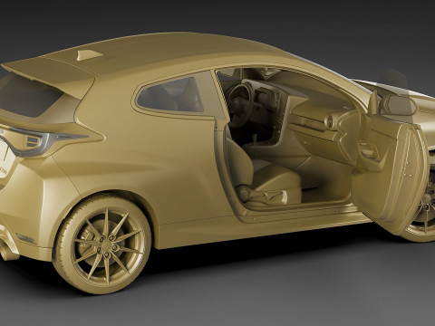 Toyota GR Yaris 2024 3D Модель