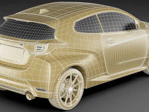Toyota GR Yaris 2024 3D Модель