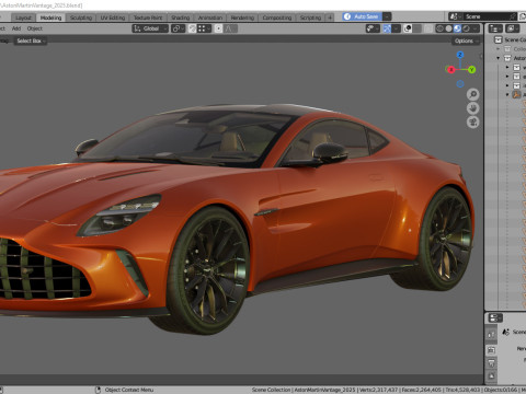 Aston Martin Vantage 2025 Modelo 3D