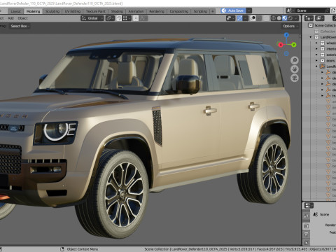 Land Rover Defender 110 OCTA 2025 3D Модель