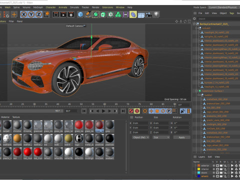 Bentley Continental GT 2025 3D 모델