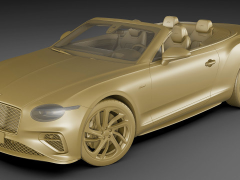 Bentley Continental GTC 2025 Model 3D