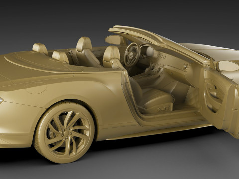 Bentley Continental GTC 2025 Model 3D