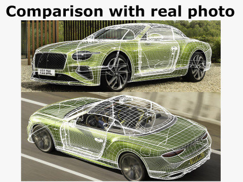 Bentley Continental GTC 2025 Model 3D