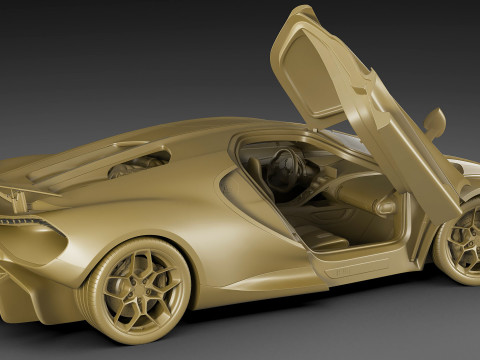 Bugatti Tourbillon 2026 3D 모델