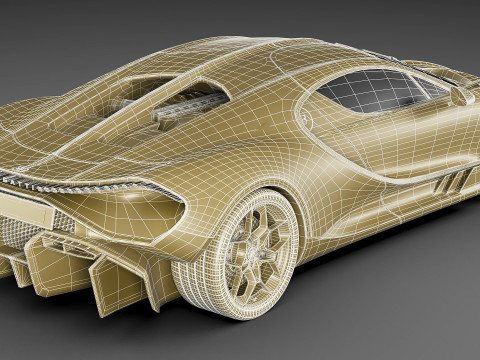 Bugatti Tourbillon 2026 3D 모델
