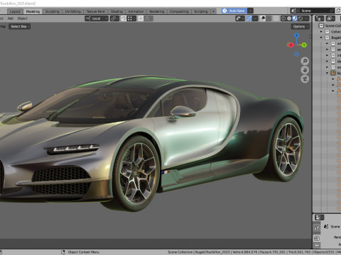 Bugatti Tourbillon 2026 3D 모델