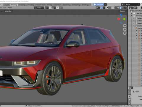 Hyundai Ioniq 5 N 2024 Modello 3D