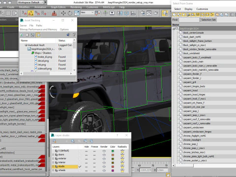 Jeep Wrangler 2024 3D Model
