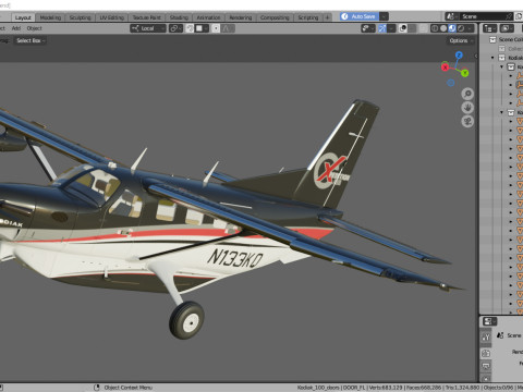 Kodiak 100 3Dモデル