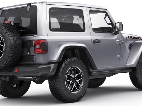 Jeep Wrangler 2 door 2024 3D Model