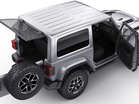 Jeep Wrangler 2 door 2024 3D Model