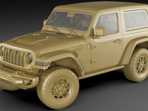 Jeep Wrangler 2 door 2024 3Dモデル
