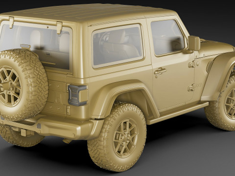 Jeep Wrangler 2 door 2024 3Dモデル
