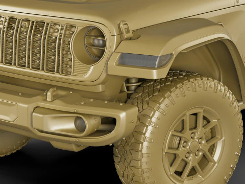 Jeep Wrangler 2 door 2024 3D Model