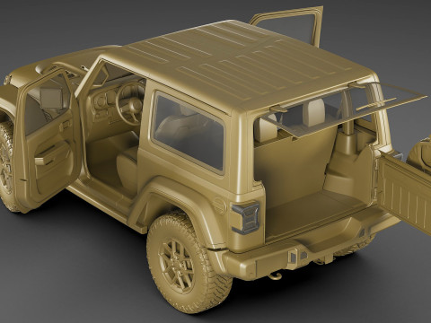 Jeep Wrangler 2 door 2024 3Dモデル