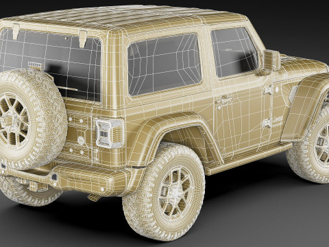 Jeep Wrangler 2 door 2024 3Dモデル