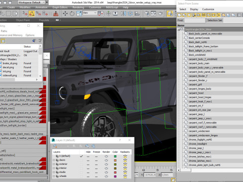 Jeep Wrangler 2 door 2024 3Dモデル