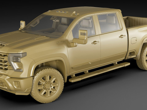 Pick-up Truck Silverado 2500 HD 2024 High Country Modelo 3D
