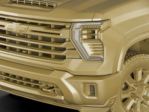 Pick-up Truck Silverado 2500 HD 2024 High Country Modelo 3D