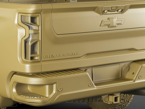 Pick-up Truck Silverado 2500 HD 2024 High Country Modelo 3D