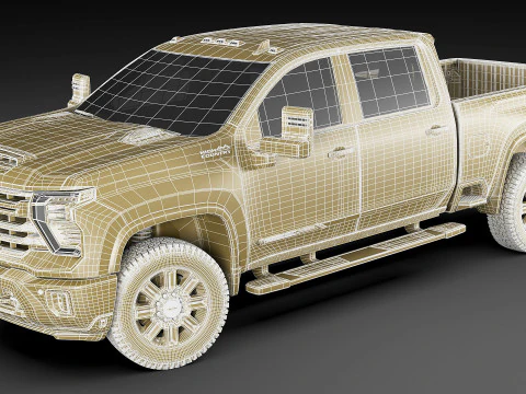Pick-up Silverado 2500 HD 2024 High Country Modello 3D