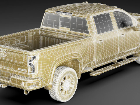 Pick-up Truck Silverado 2500 HD 2024 High Country Modelo 3D