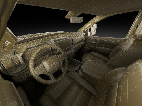 Pick-up Truck Silverado 2500 HD 2024 High Country Modelo 3D
