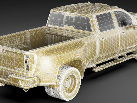 Pick-up Silverado 3500 HD Dually 2024 High Country Model 3D