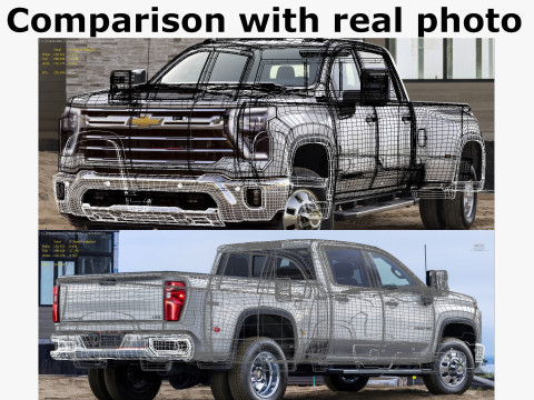 Pick-up Silverado 3500 HD Dually 2024 High Country Model 3D