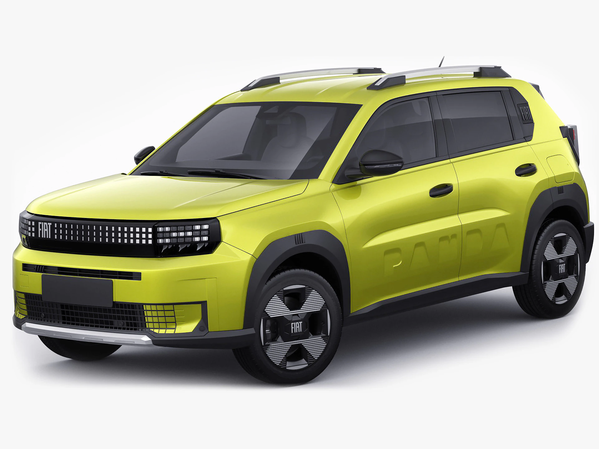 Fiat Grande Panda 2025 3D Model .c4d .max .obj .3ds .fbx .stl .blend