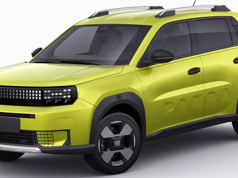 Fiat Grande Panda 2025 3D Модель