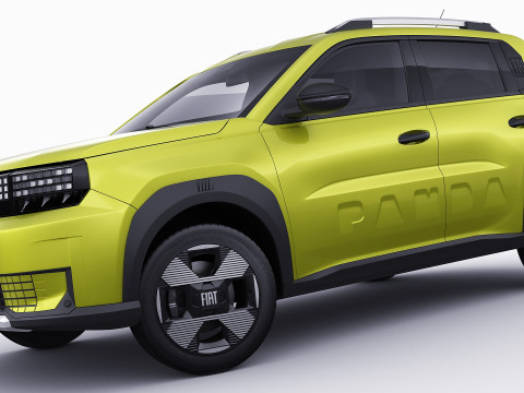 Fiat Grande Panda 2025 3D Модель