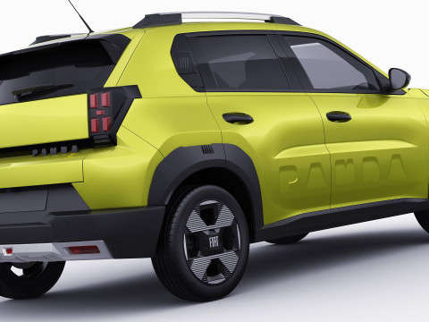Fiat Grande Panda 2025 3D Модель