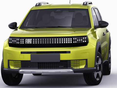 Fiat Grande Panda 2025 3D Модель