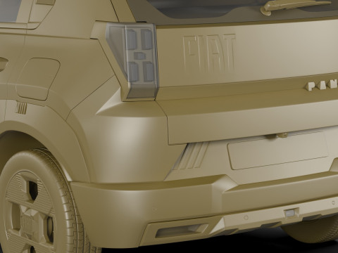 Fiat Grande Panda 2025 3D Модель
